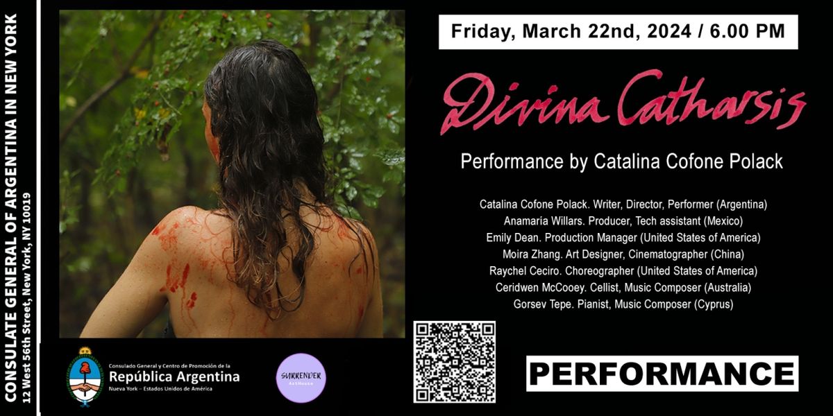 Surrender ArtHouse Presents Divina Catharsis At The Argentinian Embassy