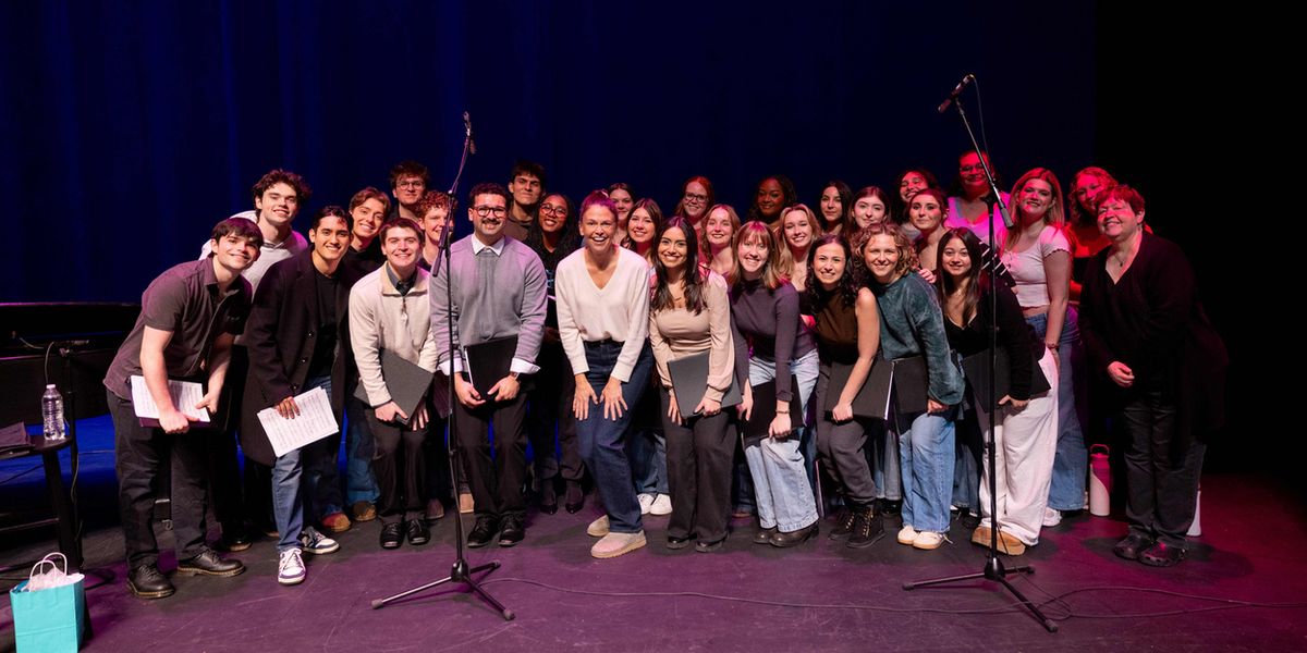 Emerson College Students Perform With Sutton Foster At Emerson Colonial Theatre
