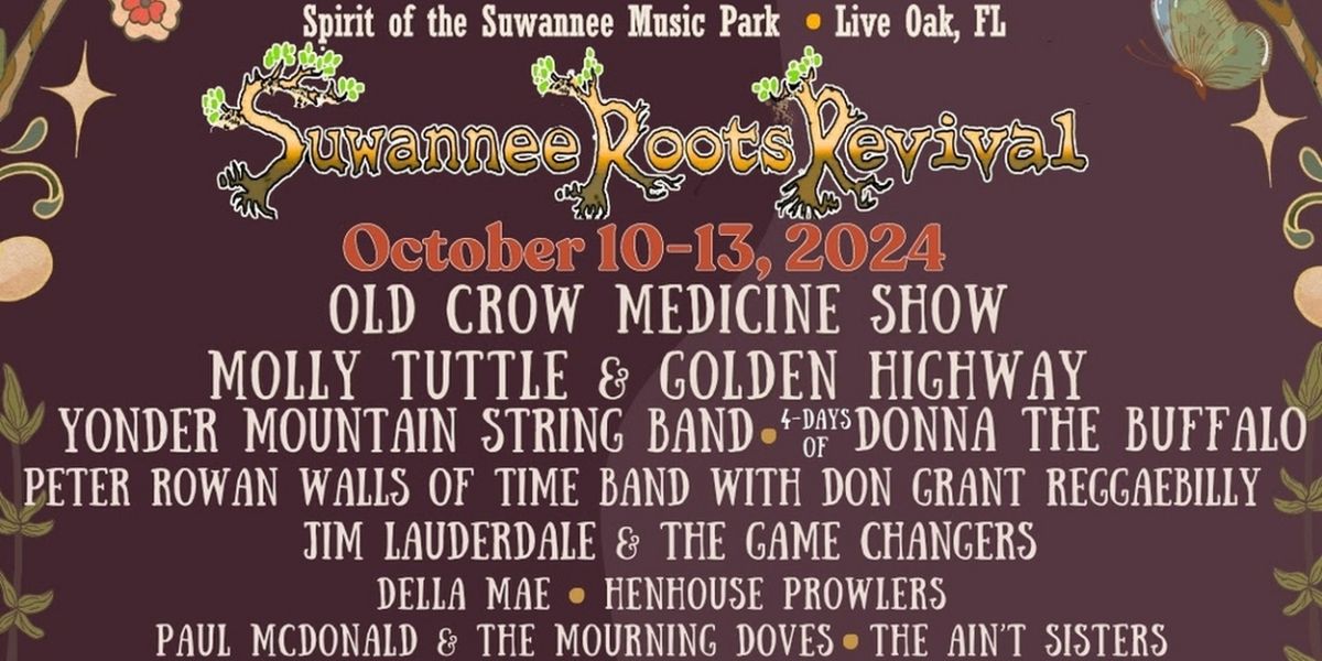 Suwannee Roots Revival Adds Molly Tuttle, Walter Parks, Paul McDonald, Jim Lauderdale, and more