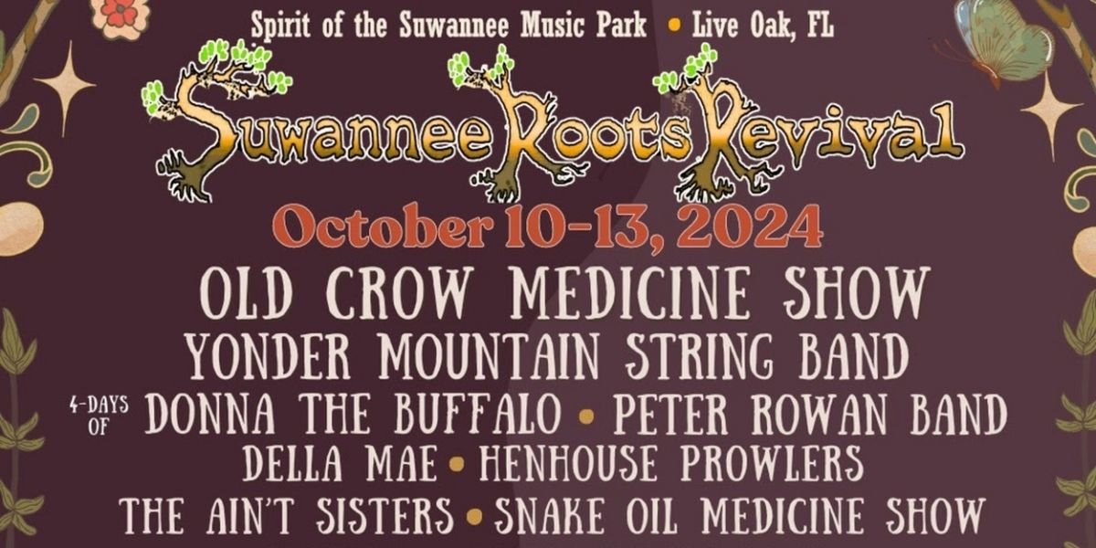Suwannee Roots Revival Reveals Lineup: Old Crow Medicine Show, Yonder Mountain String Band and More