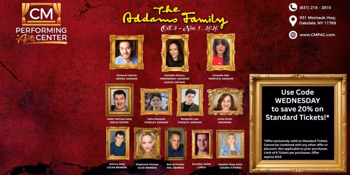 THE ADDAMS FAMILY Cast Set for CM Performing Arts