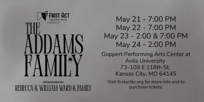 THE ADDAMS FAMILY Will Close 26th Mainstage Season at First Act Theatre Arts Photos