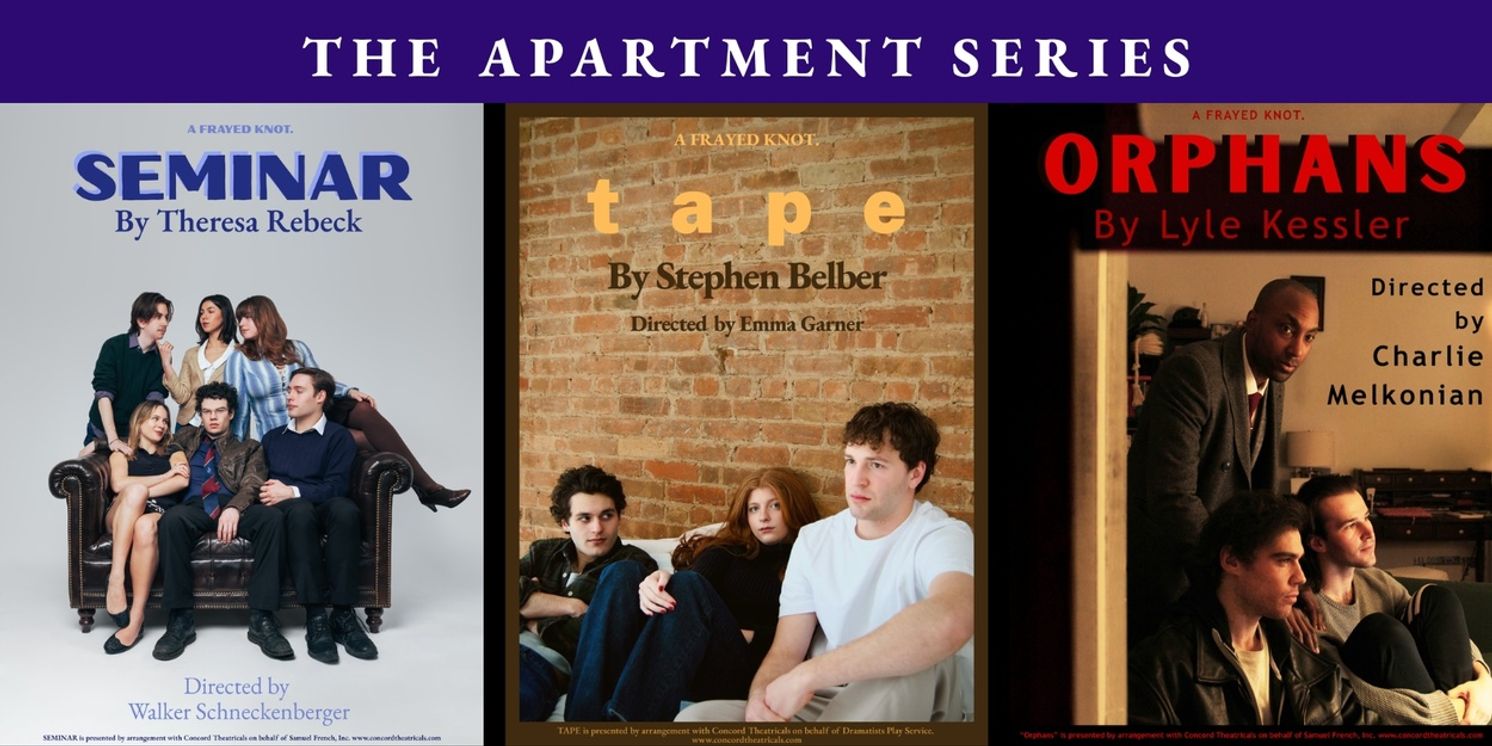 THE APARTMENT SERIES' 3 Plays in 1 Space to Run at IATI Theater  Image