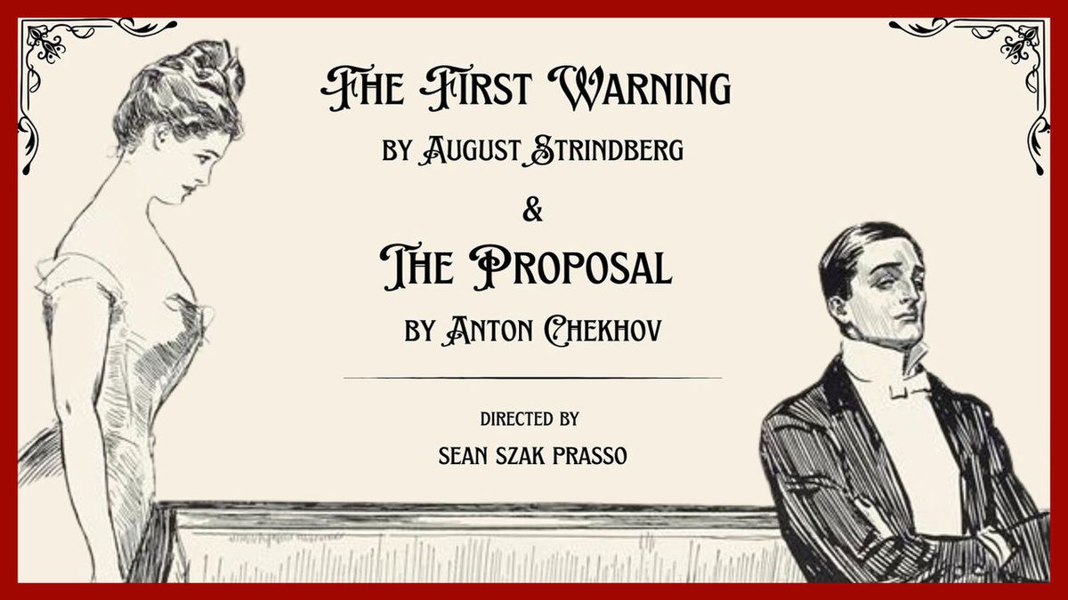 THE FIRST WARNING & THE PROPOSAL to Open at American Theatre of Actors