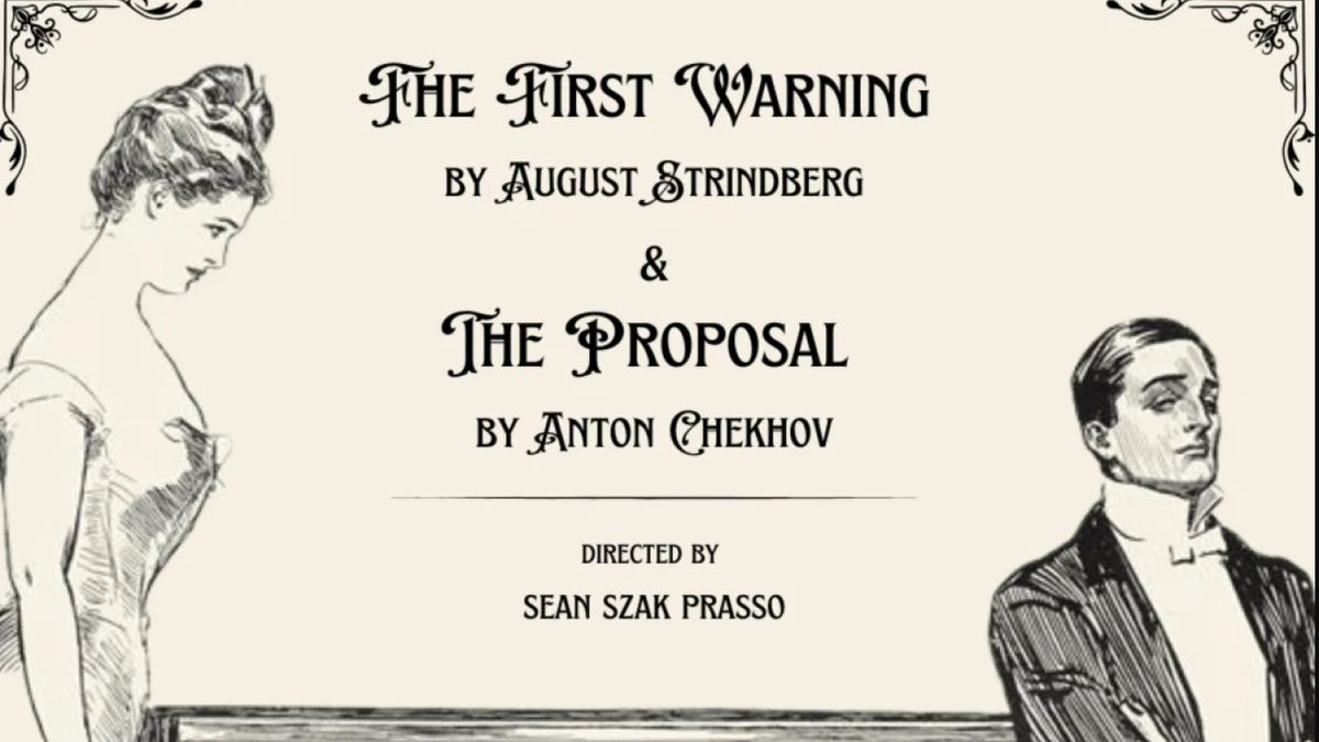 THE FIRST WARNING & THE PROPOSAL to Open at American Theatre of Actors