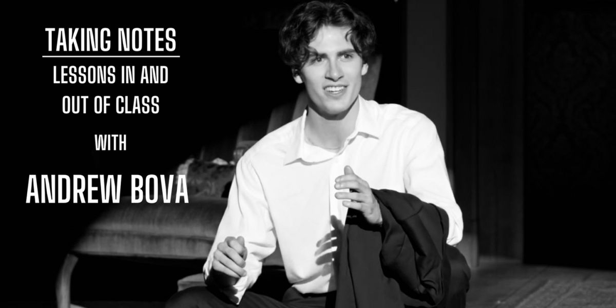 Andrew Bova to Present TAKING NOTES: LESSONS IN AND OUT OF CLASS at The Green Room 42