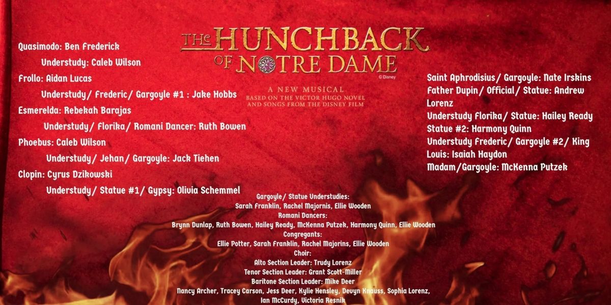 THE HUNCHBACK OF NOTRE DAME Comes to Agape Theatre Company This Month