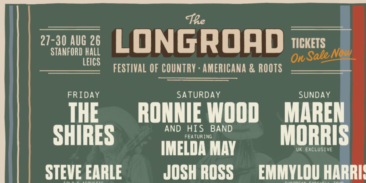 THE LONG ROAD FESTIVAL Taps Ronnie Wood to Headline Saturday Lineup