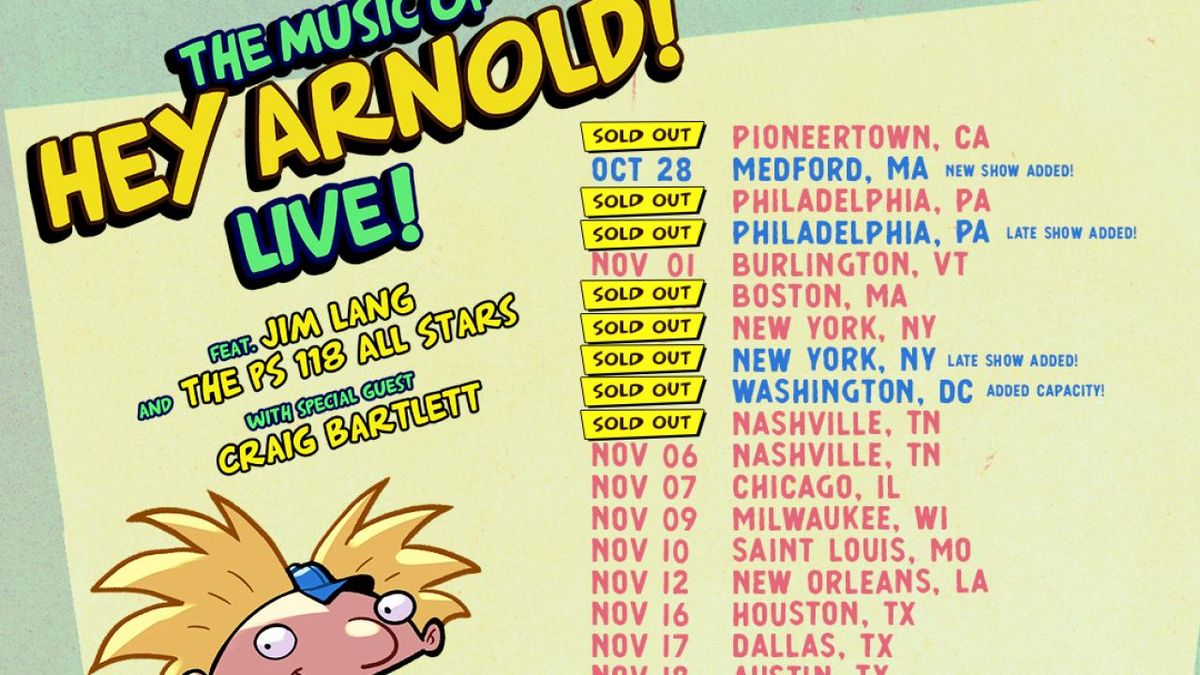 THE MUSIC OF HEY ARNOLD! LIVE to Celebrate 30 Years on North American Tour