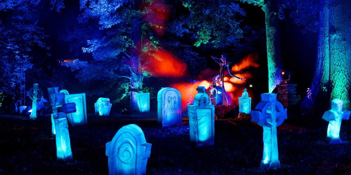 THE NIGHTMARE BEFORE CHRISTMAS Light Trail Returning to the New York Botanical Garden  Image