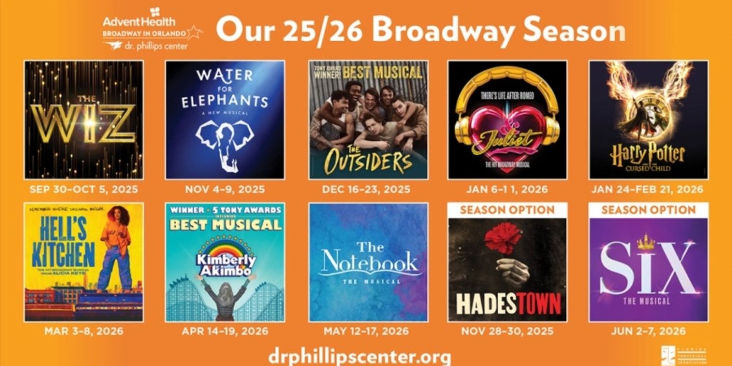 THE OUTSIDERS, HELL'S KITCHEN, and More Set For Dr. Phillips Center's 2025-26 Season  Image