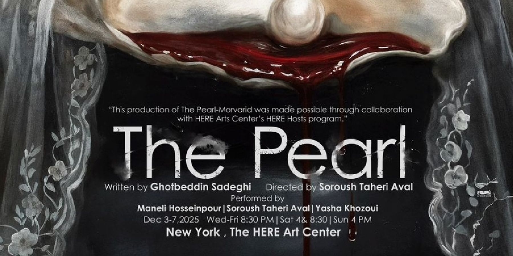 THE PEARL (MORVARID) to Run at HERE Arts Center December 3–7