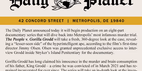 THE PEOPLE V. GORILLA GRODD Comedy Series to Premiere on HBO Max Photo