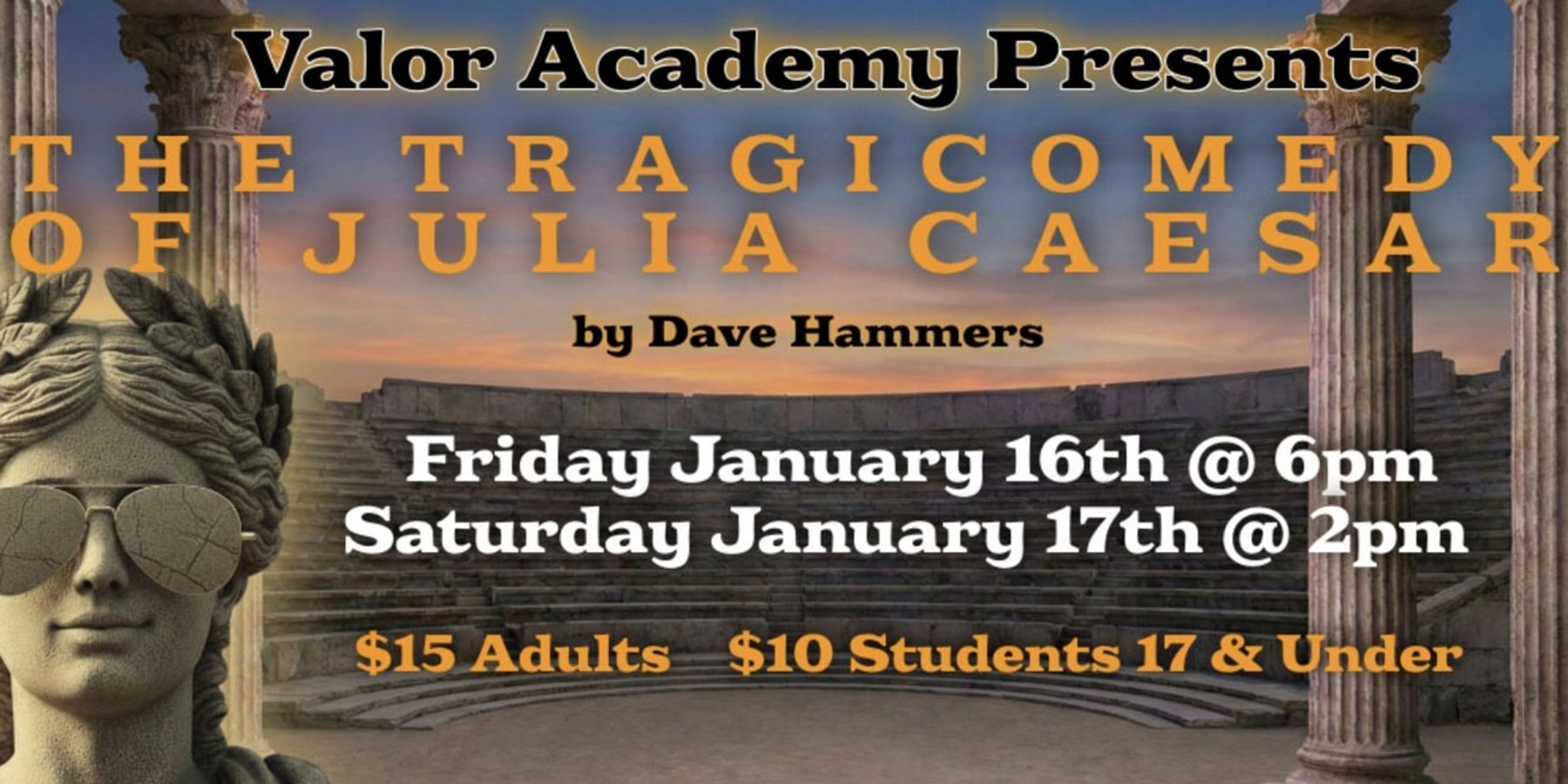 THE TRAGICOMEDY OF JULIA CAESAR Comes to the WYO Theater