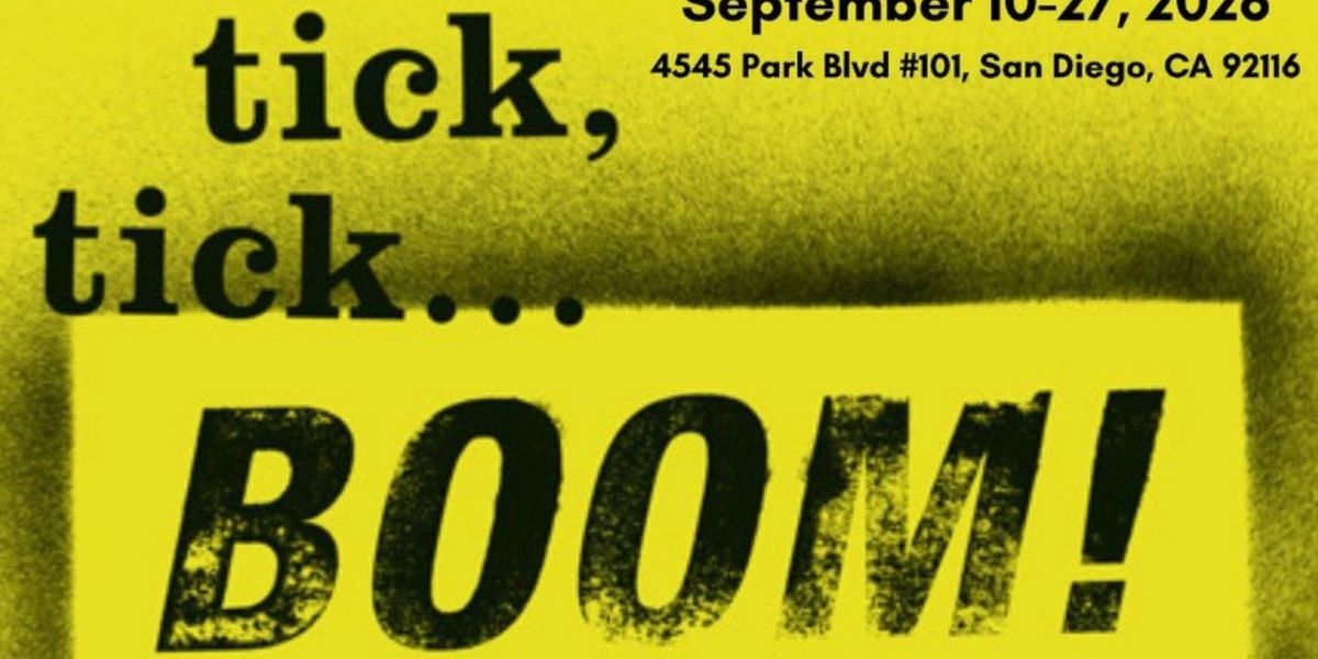 TICK, TICK... BOOM! Will Come to Diversionary Theatre in September
