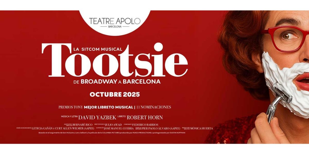 TOOTSIE, LA SITCOM MUSICAL llega a Barcelona en octubre