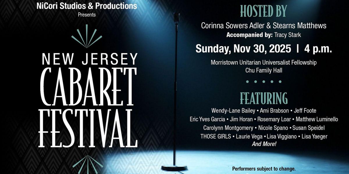 The 4th Annual NEW JERSEY CABARET FESTIVAL to Take Place in November