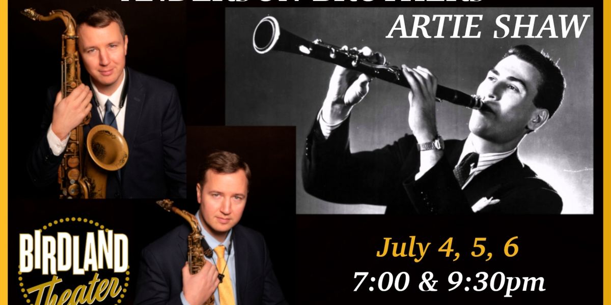 The Anderson Brothers Play Artie Shaw at the Birdland Theater