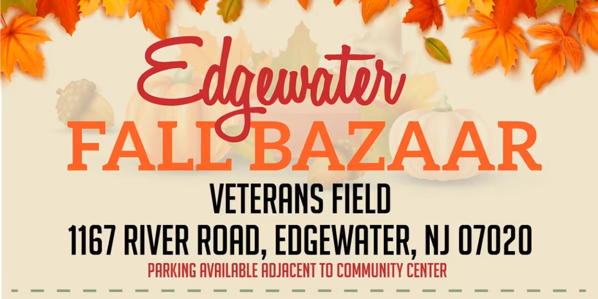 The Edgewater Fall Bazaar Comes To Edgewater Veterans Field, October 14