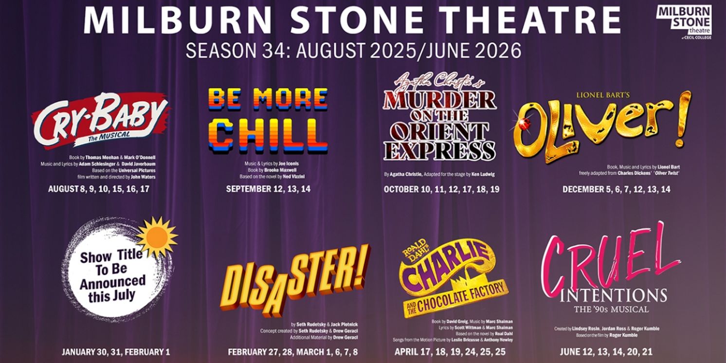 OLIVER!, BE MORE CHILL And More Set for The Milburn Stone Theatre Season 34  Image
