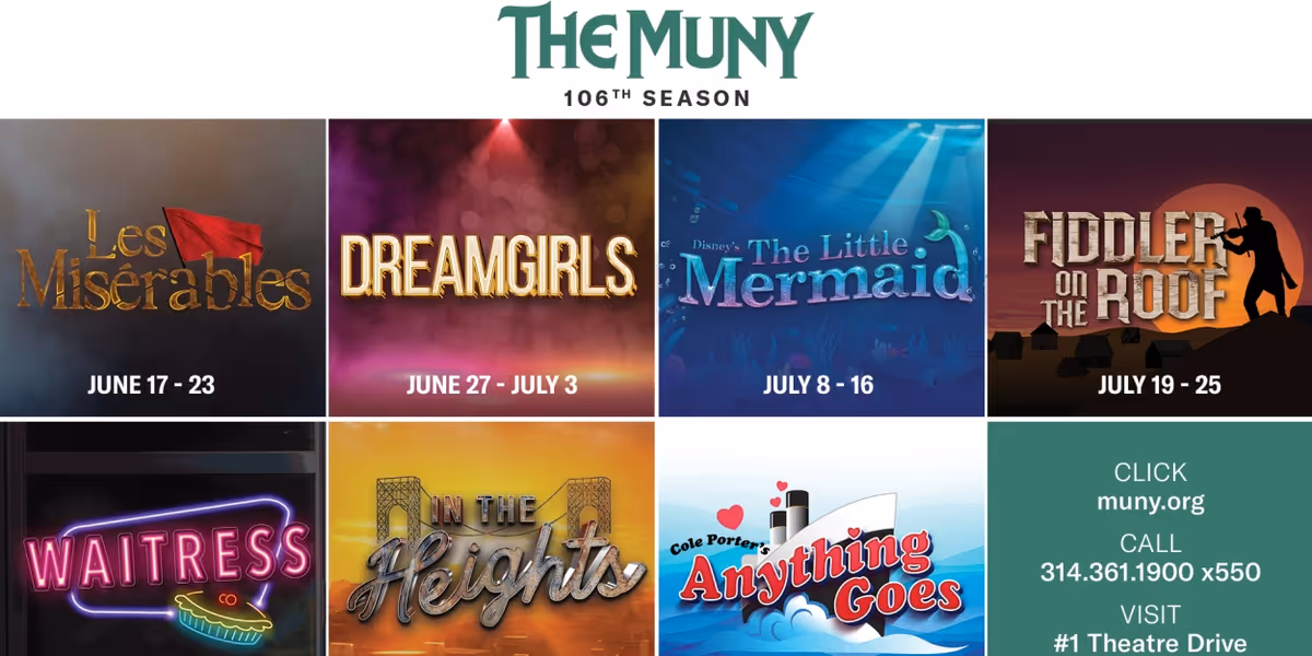 The Muny Unveils 106th Season Featuring LES MISERABLES, DREAMGIRLS, WAITRESS & More
