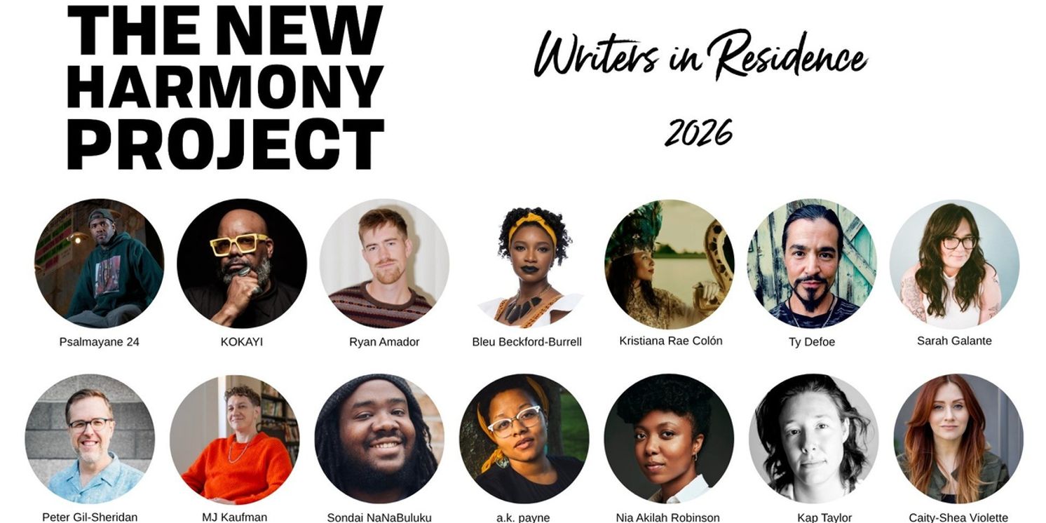 The New Harmony Project Reveals Lineup for 2026 Writers' Residency  Image