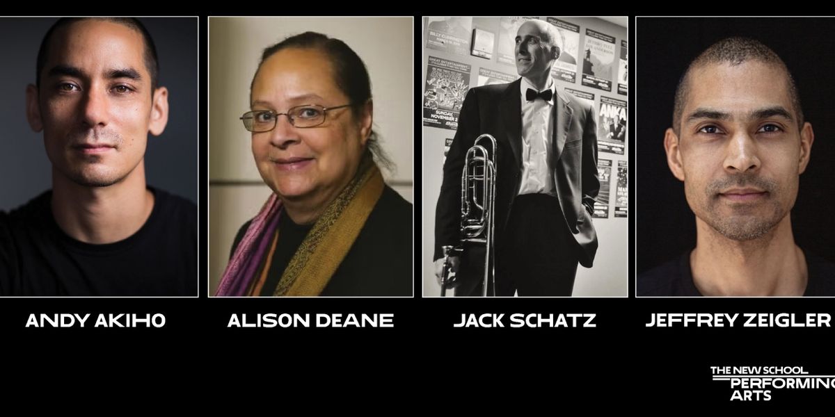 The New School's College Of Performing Arts Welcomes Andy Akiho, Alison Deane, Jack Schatz And Jeffrey Zeigler To Faculty