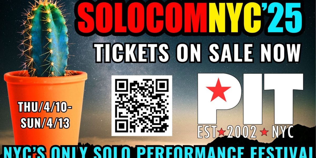 The Peoples Improv Theater Unveils Headliners for the 11TH ANNUAL SOLOCOMNYC'25