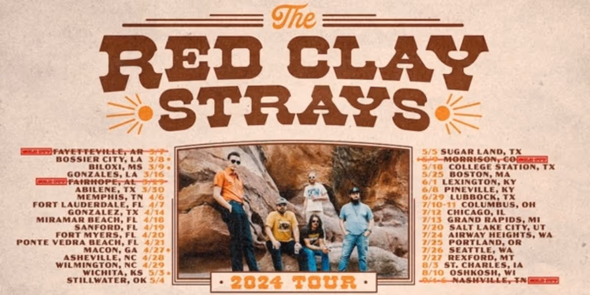 The Red Clay Strays Extend 2024 Headline Tour