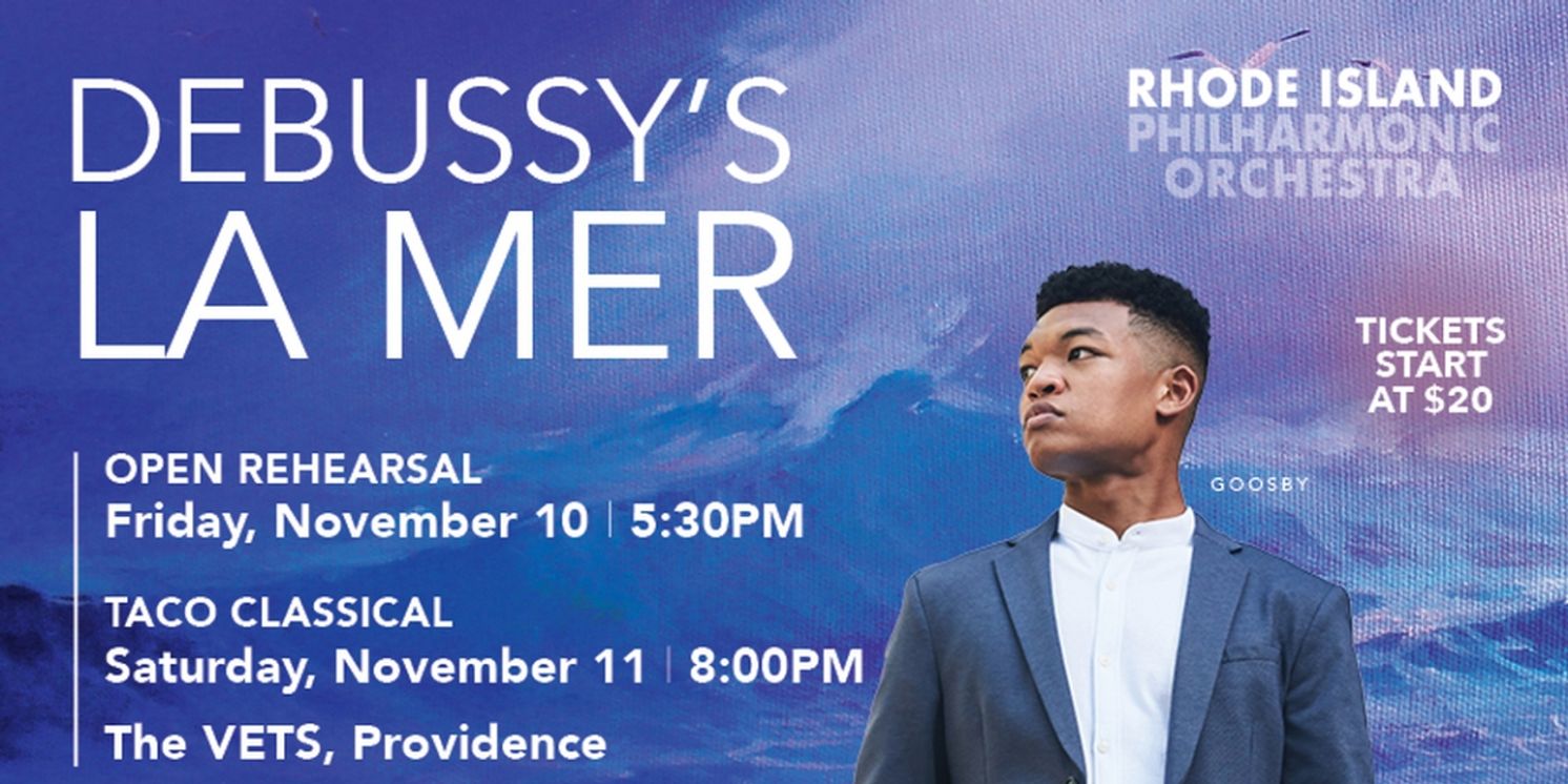 The Rhode Island Philharmonic Orchestra to Present Debussy's La Mer At The VETS, Providence  Image