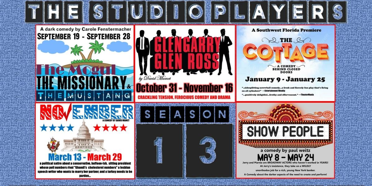 The Studio Players 2025-2026 Season 13 Announced