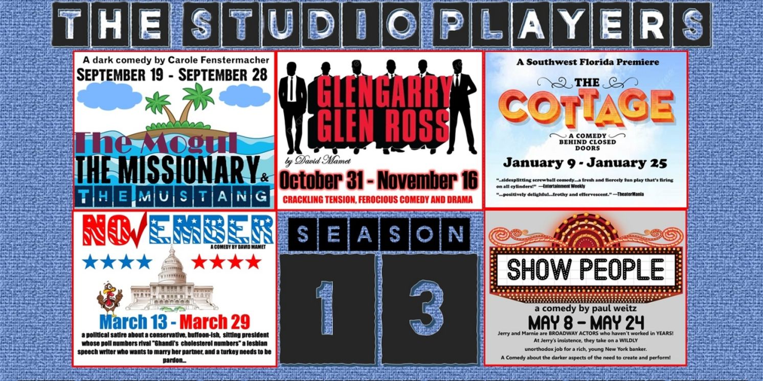 The Studio Players 2025-2026 Season 13 Announced  Image