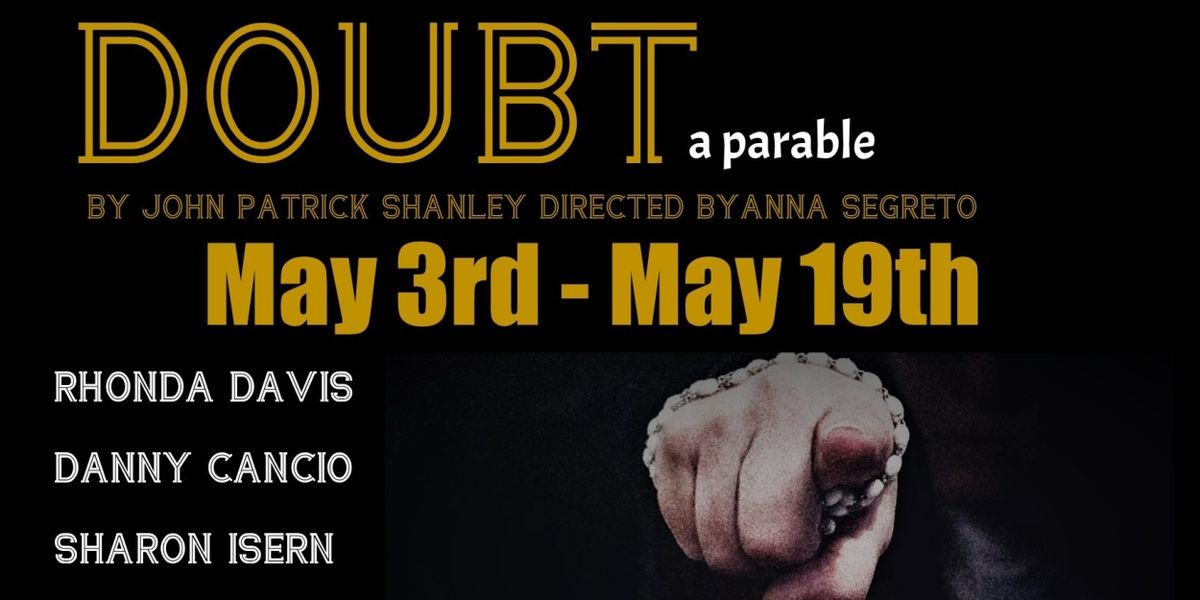 Cast Set for DOUBT: A PARABLE at The Studio Players