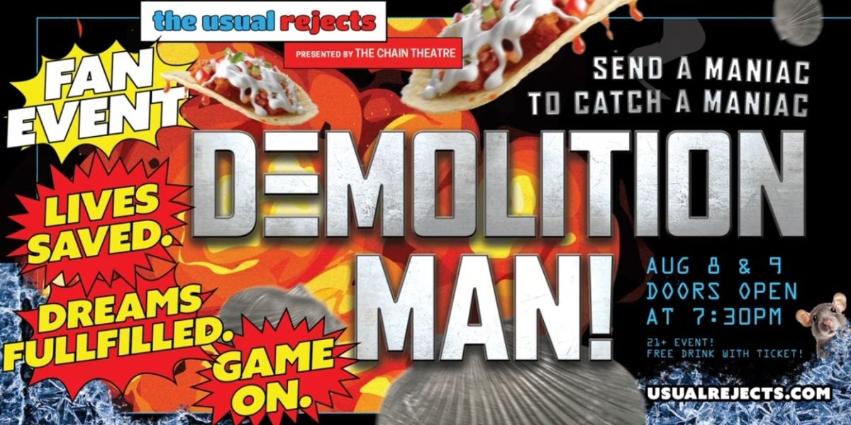 The Usual Rejects Return To Chain Theatre With DEMOLITION MAN Parody Event