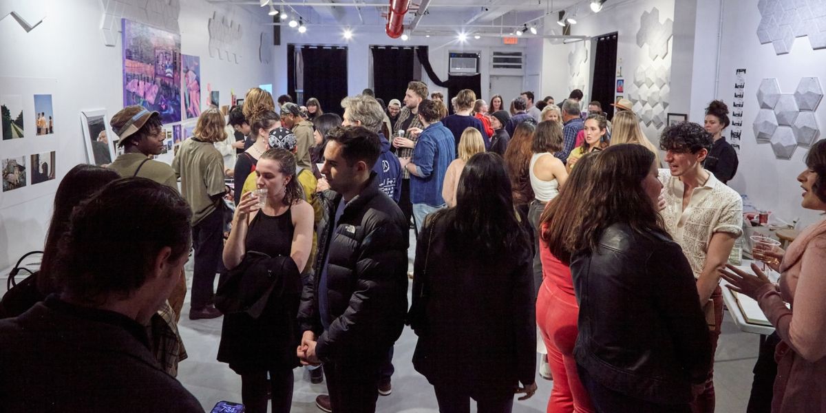 The Village Presents ARTWORKS-IN-PROGRESS Event Salon X At Ideal Glass Studios