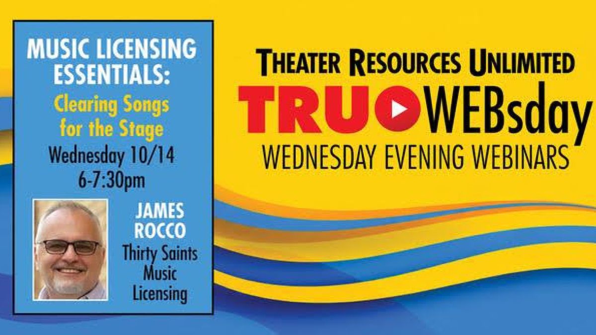 Theater Resources Unlimited to Launch Music Licensing Workshop Series