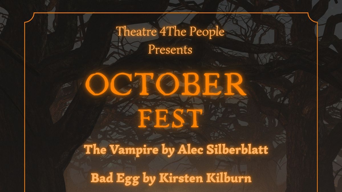 Theatre 4 the People to Present October Festival at IRT Theater