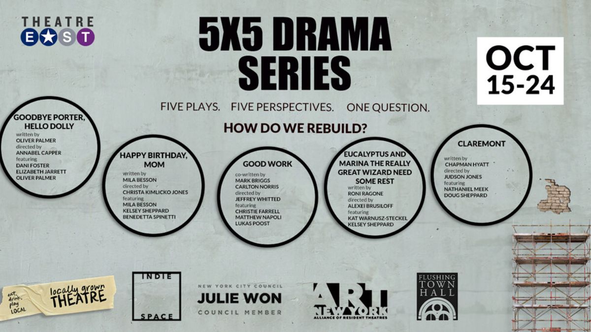 Theatre East’s 5x5 Drama Series Returns With Five New Plays