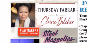 Thursday Farrar Joins Cast of STEEL MAGNOLIAS at PlayMakers Repertory Company