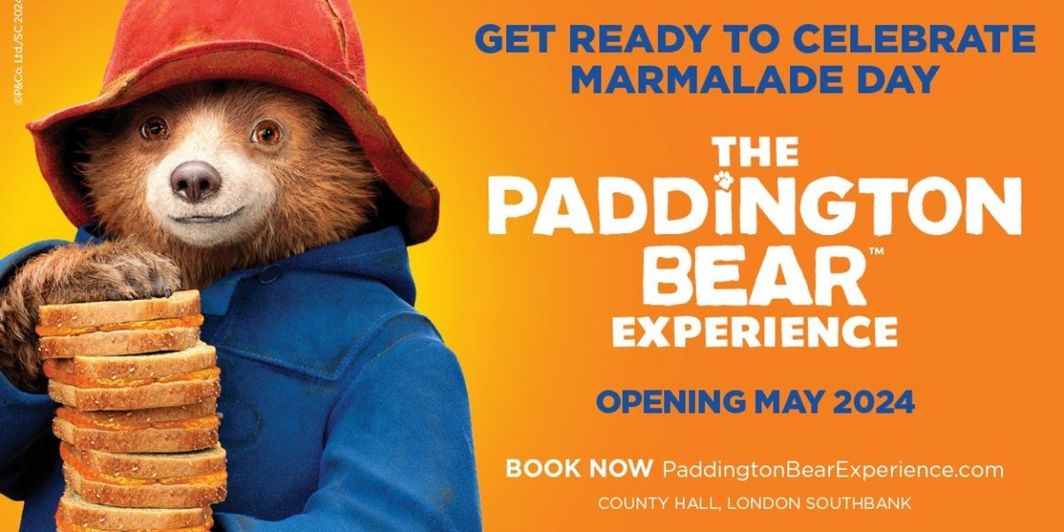 Tickets Go On Sale Next Week For THE PADDINGTON BEAR EXPERIENCE in London