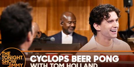 Tom Holland Plays Cyclops Beer Pong on THE TONIGHT SHOW STARRING JIMMY FALLON Photo