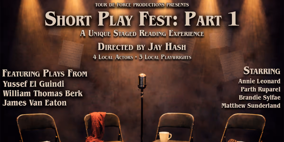 Tour de Force Productions Will Host SHORT PLAY FEST