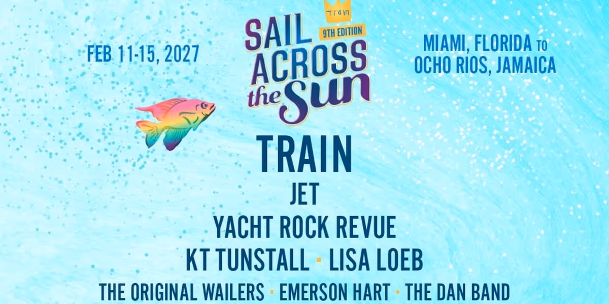 Train Unveils 2027 'Sail Across the Sun' Cruise with Star-Studded Lineup