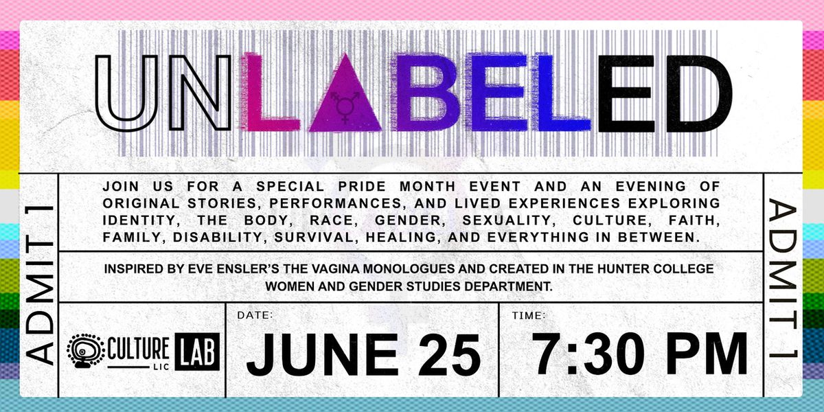 UNLABELED to Make Stage Debut at Culture Lab LIC During Pride Month