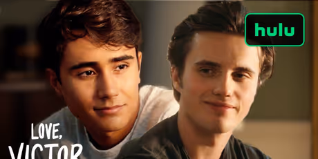Victor and Benji's First Kiss Clip From LOVE, VICTOR Streaming on Hulu Photo