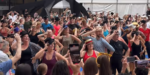 Video: A CHORUS LINE Celebrates 50 Years With A Cast Flash Mob in NYC