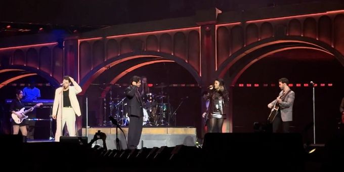 Video: Adrienne Warren Reunites With Nick Jonas For 'This Christmas' at Jonas Brothers Concert