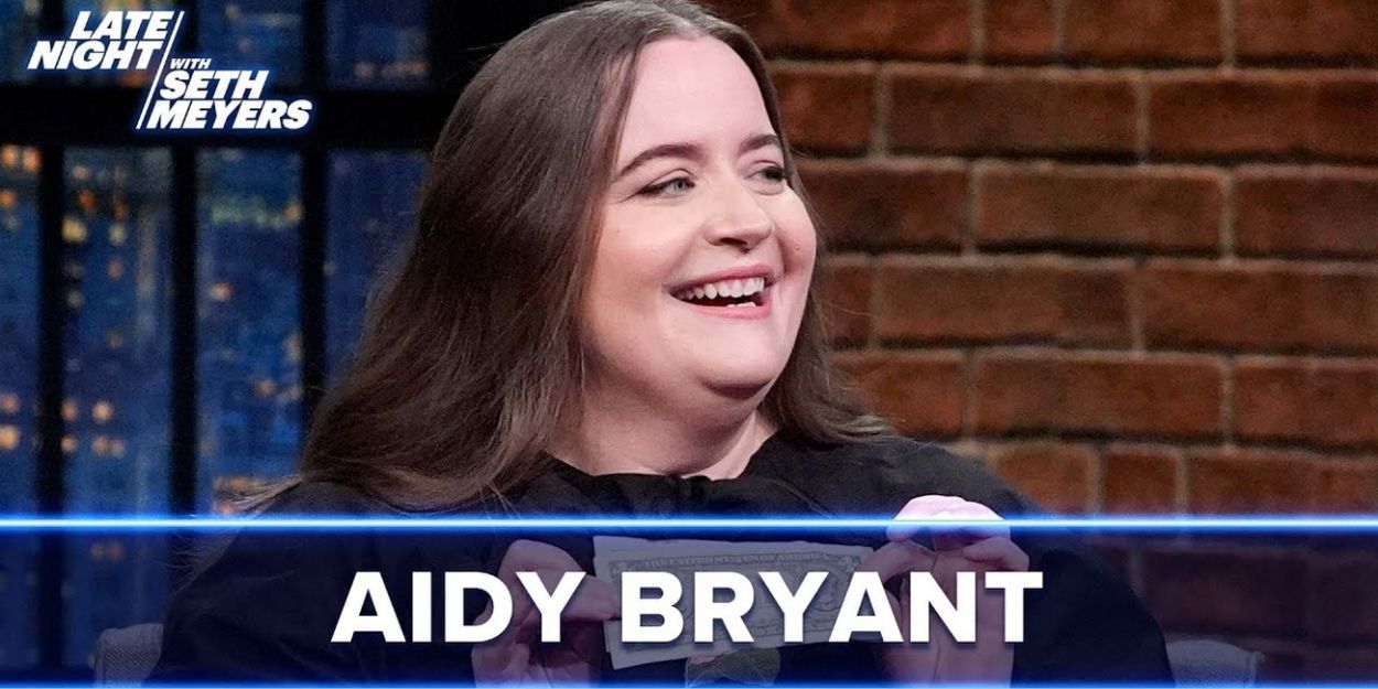 Video: Aidy Bryant Discusses Her Lifelong Love of Broadway on LATE NIGHT WITH SETH… Video