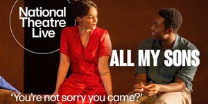 Paapa Essiedu and Hayley Squires in National Theatre Live's ALL MY SONS