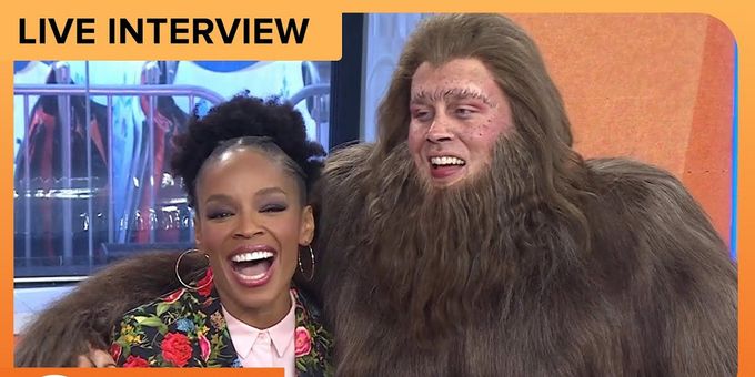 Video: Grey Henson Shows Up in BIGFOOT! Costume for TODAY Visit